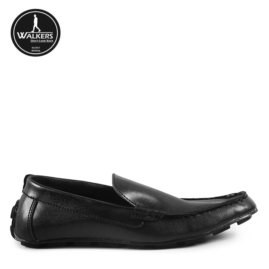 Men Sale !! Sepatu Pria Slop PIERO Hitam Mocasin Slip On Formal Casual Santai Murah