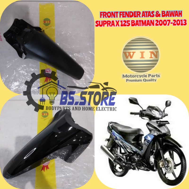 SPAKBOR DEPAN ATAS DAN BAWAH SUPRA X 125 BATMAN 2007 2008 2009 2010 2011 2012 2013