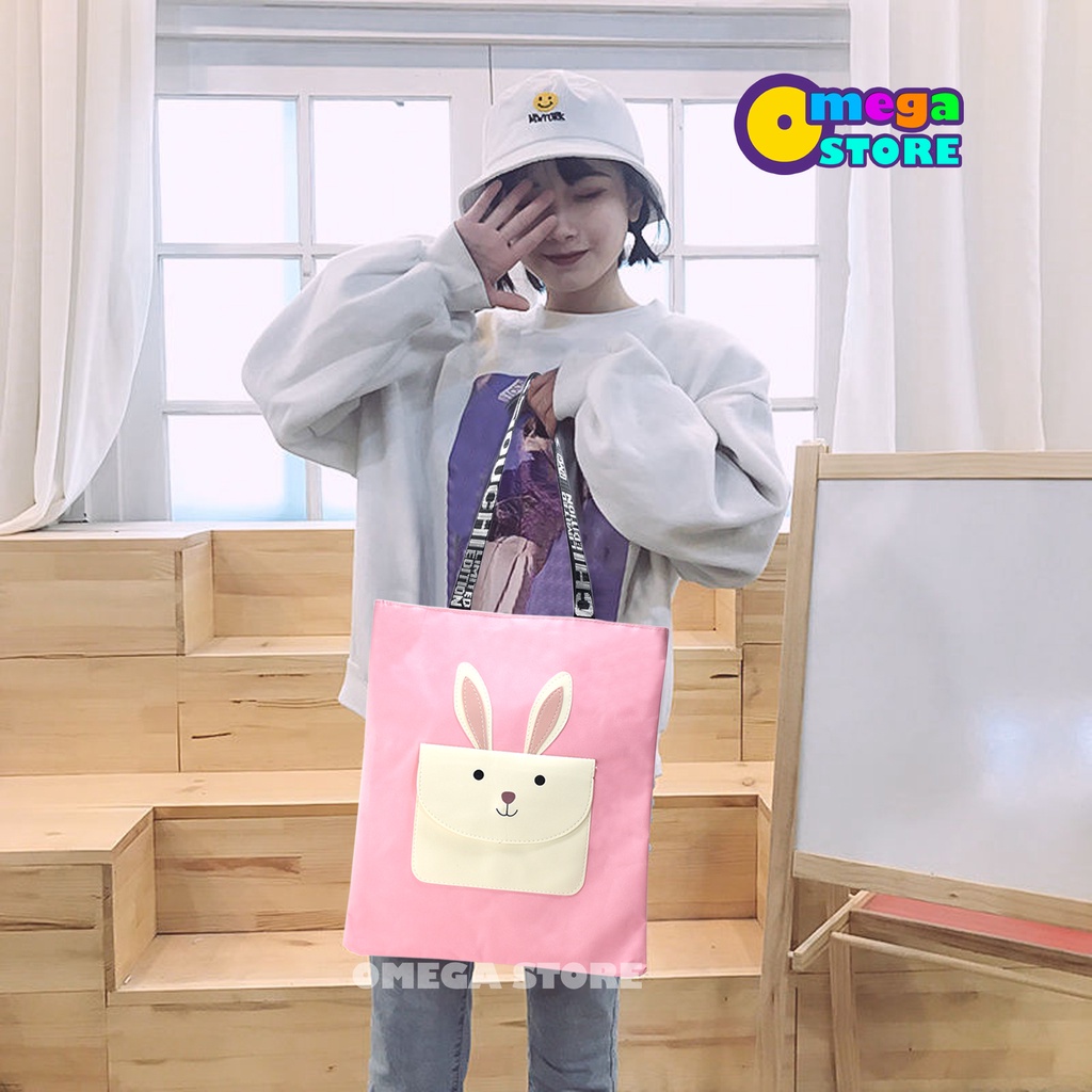 [O&amp;S] Tote Bag Tas Jinjing Wanita Resleting Kpop Bahan Kanvas High Quality Tas Slempang Sekolah-OS186