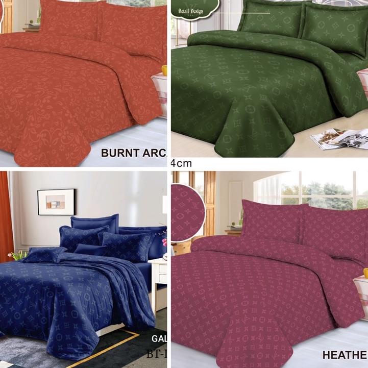 Promo kain sprei meteran disperse microtex emboss polos