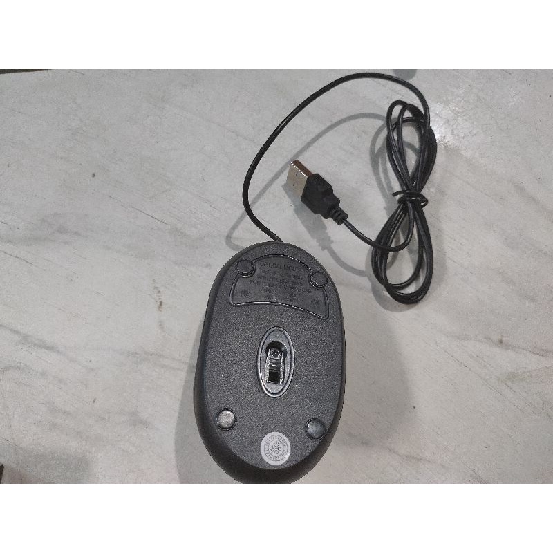 Mouse lampu Usb mouse optic murah merek random