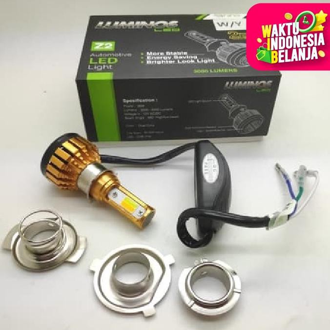 LAMPU LED MOTOR LUMINOS Z2 3 SISI 2 WARNA WHITE YELLOW