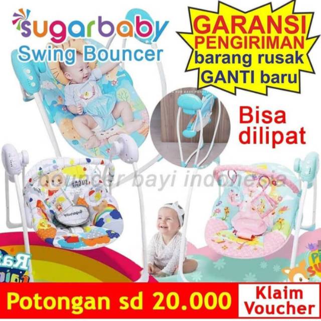 SWING AYUNAN Bayi SUGARBABY SUGAR BABY GOLD EDITION SWING BOUNCER ayunan bayi