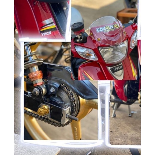 As roda belakang K2R,jupiter,Fiz,karisma,supra,force1 sudah sekalian mur probolt