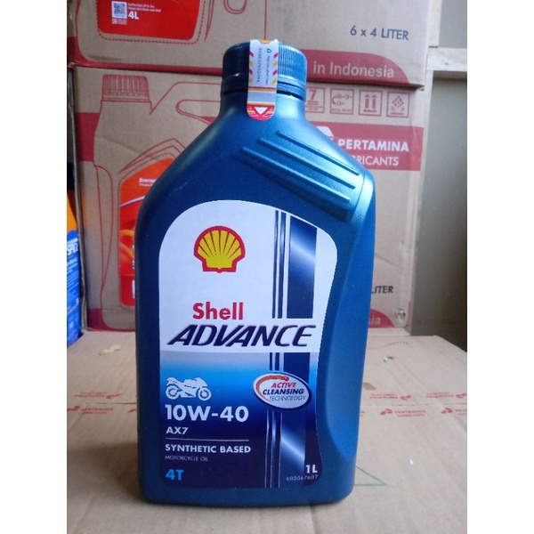 OLI SHELL AX7 1 LITER UNTUK MOTOR SPORT/KOPLING