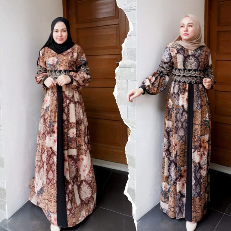 NAADIRA DRESS ABSTRAK ORIGINAL!!