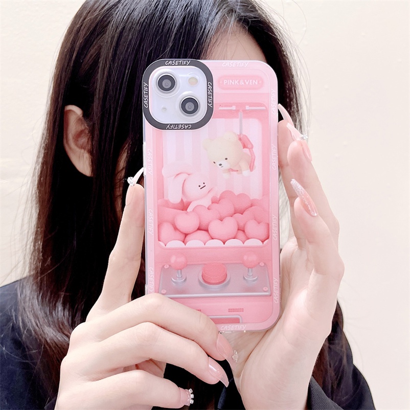 Soft Case Desain Kelinci Pink Tahan Banting Untuk Vivo V23 V23e V21 V21e V20 T1 Pro Y21 Y33s Y33T Y21T Y76 Y55 Y15A Y01 Y20 Y20i Y20 Y50 Y12s Y15s Y20i Y1s Y12s Y50S Y12s Y1s Y12