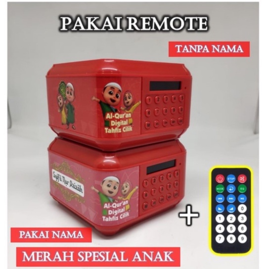(BISA REQUEST NAMA.) SPEAKER ALQURAN ADVANCE TP600 16GB BLUETOOTH/UST.SOMAD-ZB MERAH SA REMOTE