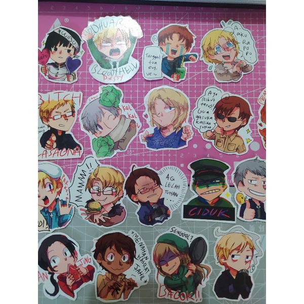 

CLEARANCE SELL Hetalia Axis Power Meme Sticker DIE cut