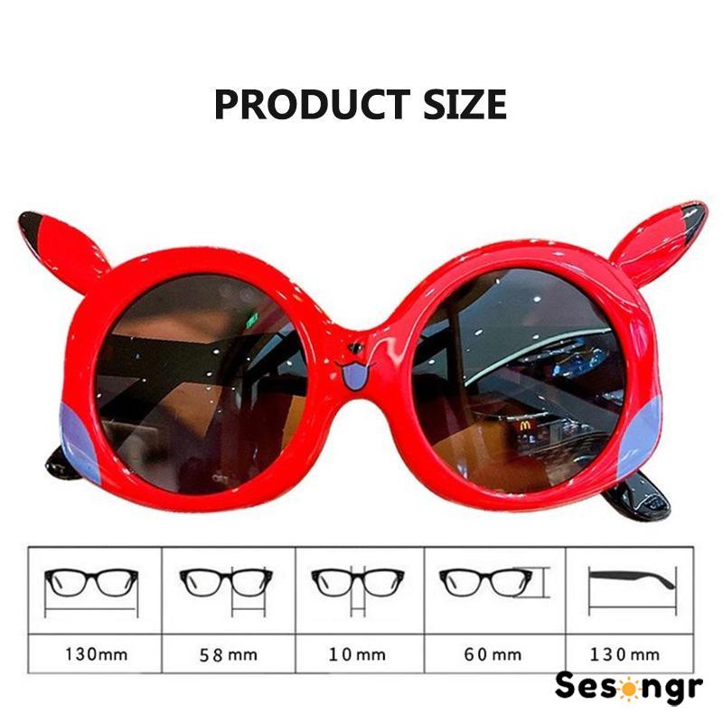 Kacamata Kartun Pikachu Kacamata Perlindungan UV Polarized Sunshade Anak-anak - SG