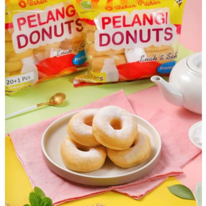 

donat pelangi besar isi 10