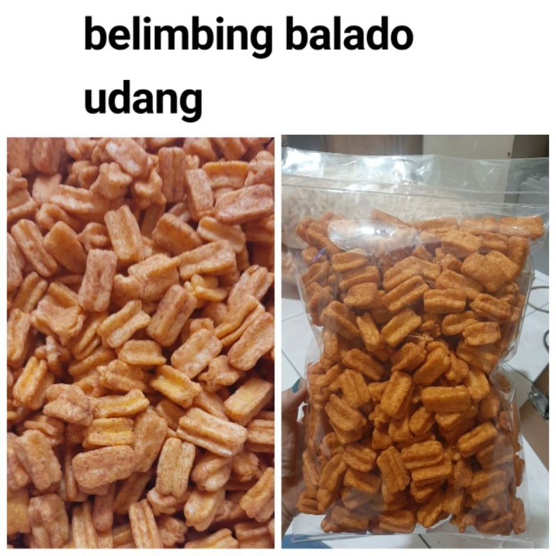 belimbing balado udang cemilan makanan ringan Snack Medan jajanan ringan 250 gram