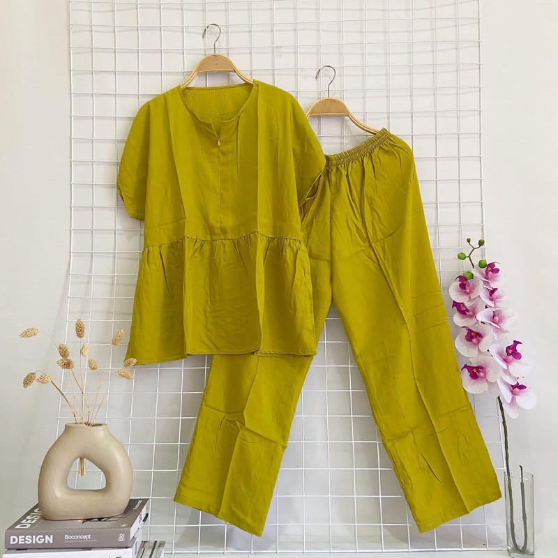ONE SET RUFFLE RAYON POLOS STANDAR / BABYDOLL REMPEL
