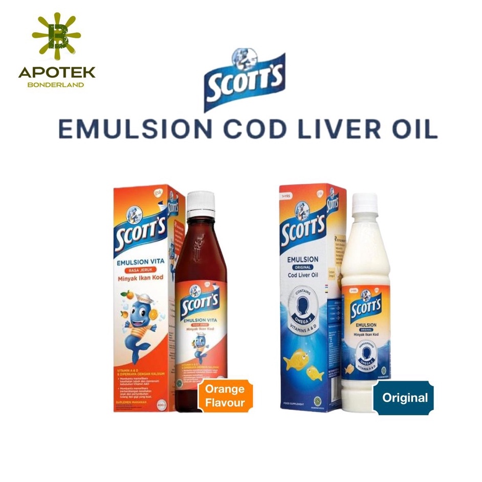 Scott's Emulsion Original/Jeruk 200ml 400ml