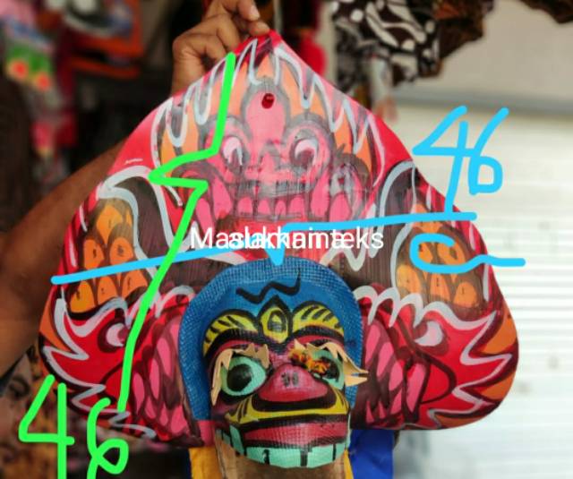 Barongan spon caplokan spon anak ada kain panjang lebar jamang 45cm