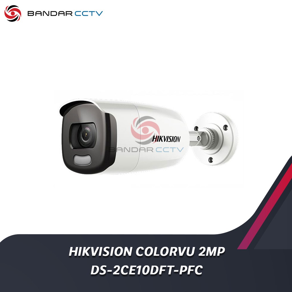 Kamera Cctv Hikvision Colorvu Outdoor 2MP DS-2CE10DFT-PFC