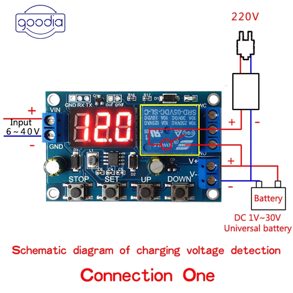 ✈【Fast/COD】✈6V-40V Battery Charger Discharger Board Undervoltage Overvoltage Protection LED Module