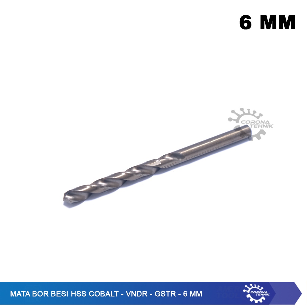 6 mm - Mata Bor Besi HSS Cobalt - VNDR - GSTR