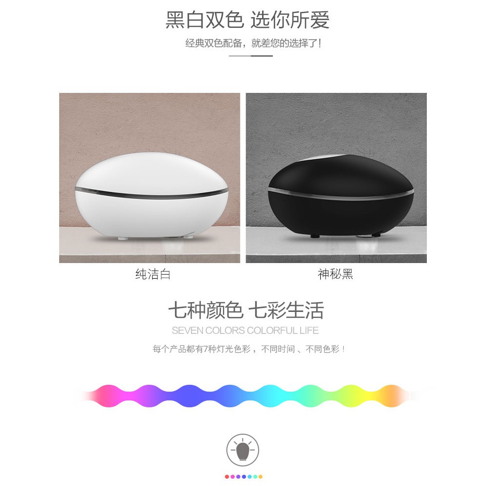 H08 - Humidifier WITH REMOTE VERSION - Essential Oil Aromatherapy Diffuser - 200ml