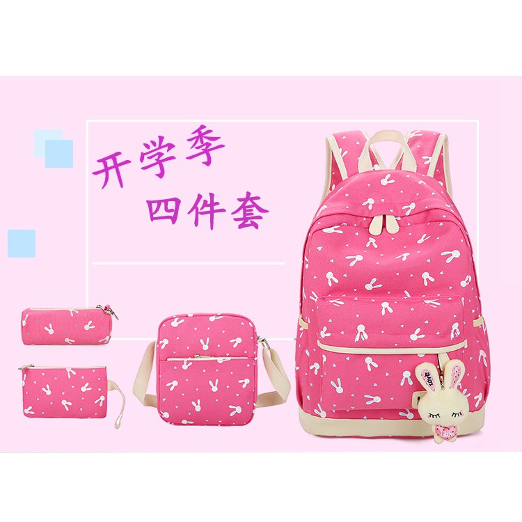 Beli 1 Dapet 4 - JX 858 Tas Ransel Paketan - Tas Ransel Import - Tas Fashion Wanita