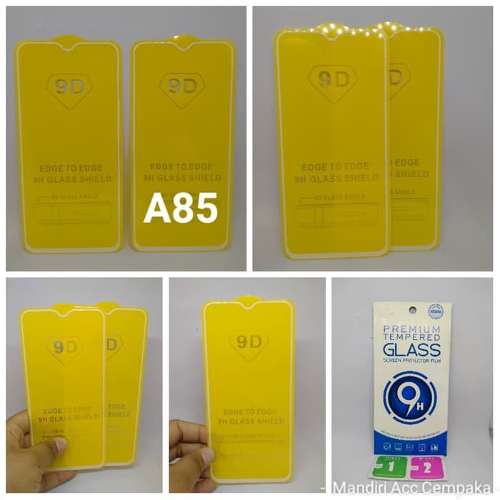 TEMPERED GLASS FULL HD OPPO A85 ANTI GORES KACA FULL HD