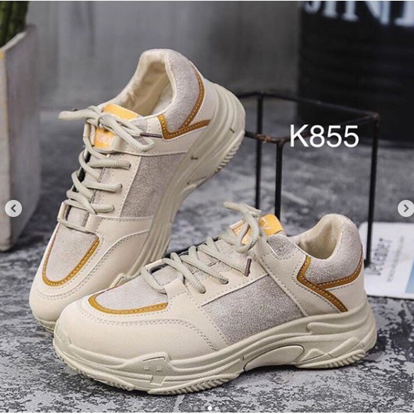 Sepatu wanita import sneakers tali K855