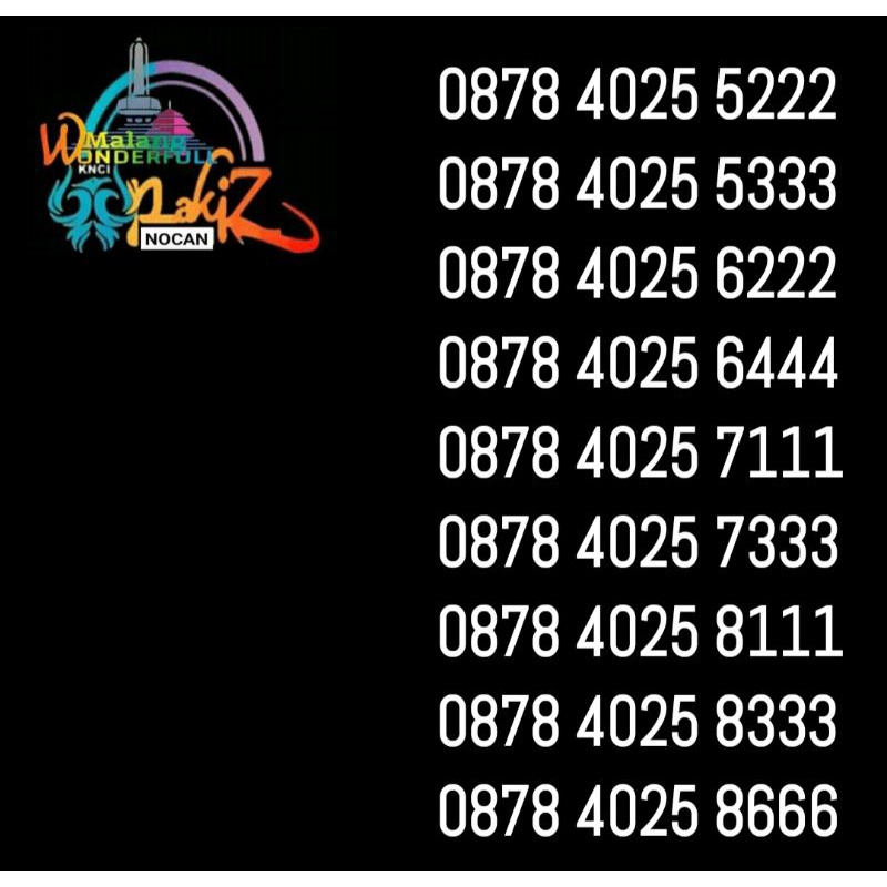 nomer cantik xl ekor triple