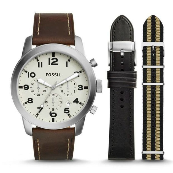 Jam Tangan Fossil FS5182 Pilot 54 Original