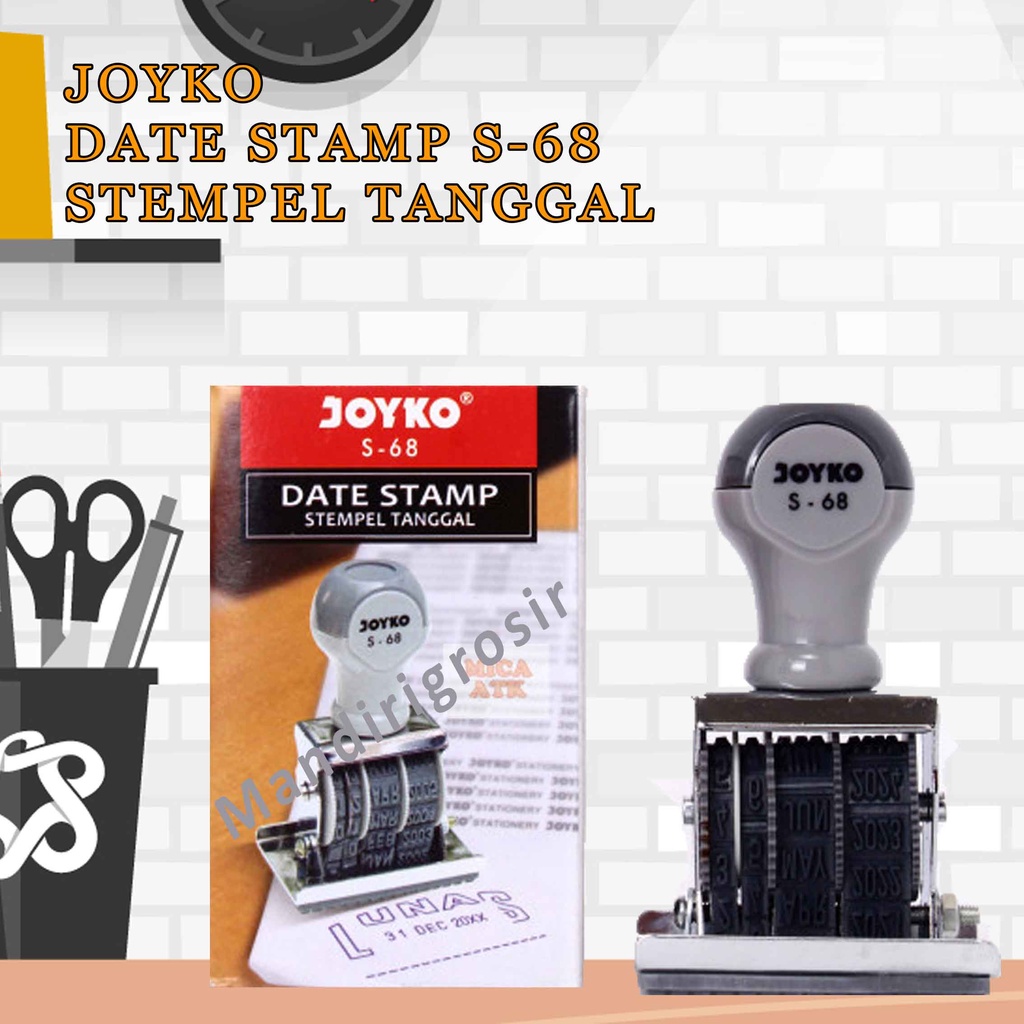 Date Stamp * Joyko * Stempel Tanggal * Stempel Lunas S-68