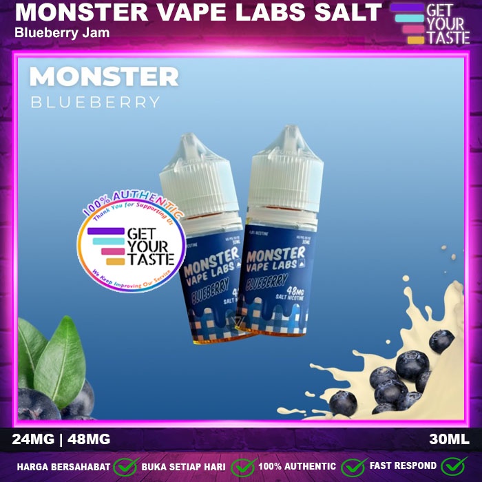 Liquid Monster Vape Labs Blueberry Salt Nic USA 30ML by Jam Monster