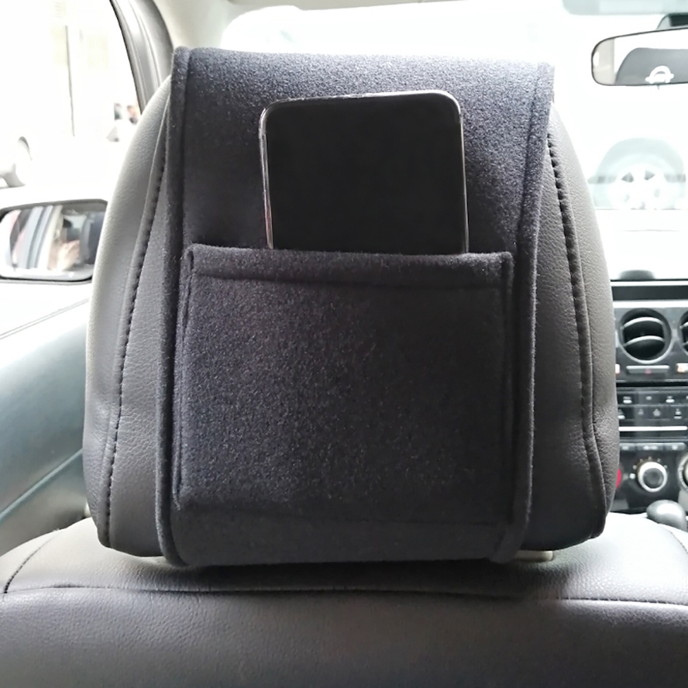 Vehicar 2PCS Cover Bantal Sandaran Kepala Jok Mobil Universal Bahan Katun Anti Debu