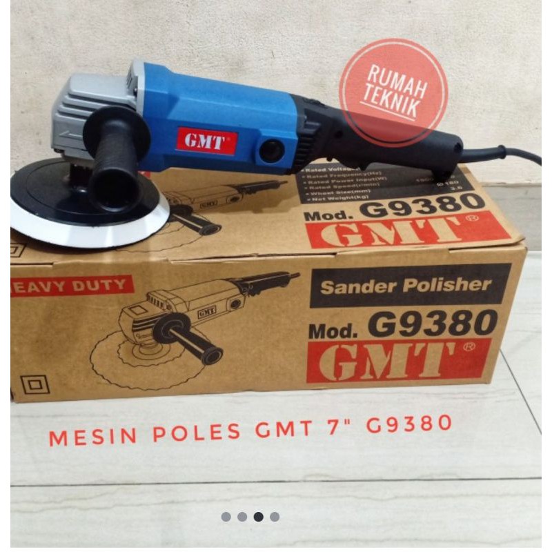 Mesin Poles Mobil 7 Inch GMT G9380 Model Gerinda Hand Polisher GMT G 9380 7"