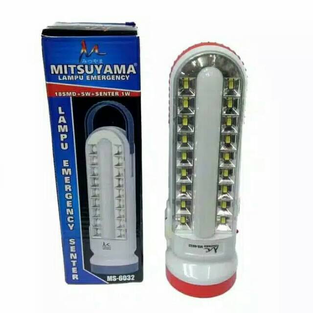 Lampu Emergency Mitsuyama MS 6032 / Lampu darurat Emergency Mitsuyama murah terang