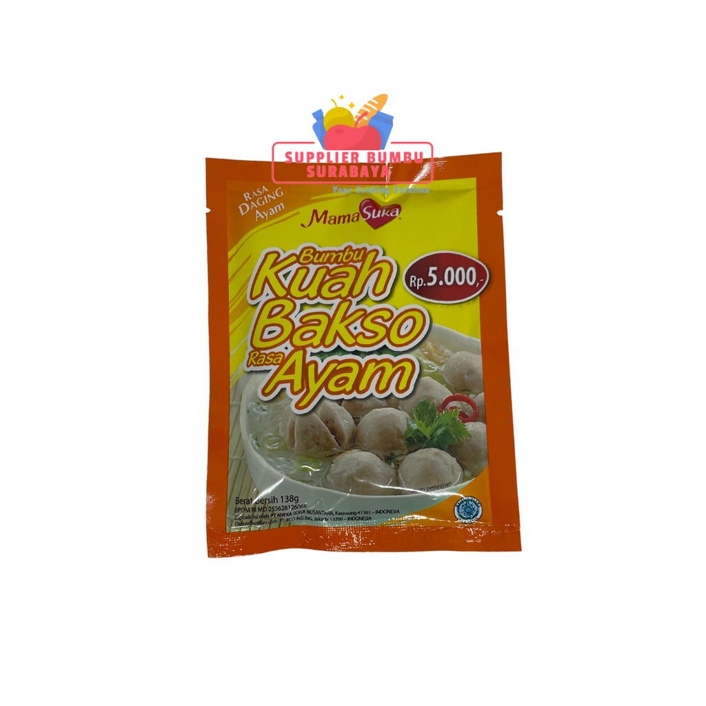 MamaSuka Bumbu Kaldu Kuah Bakso Rasa Ayam 138g