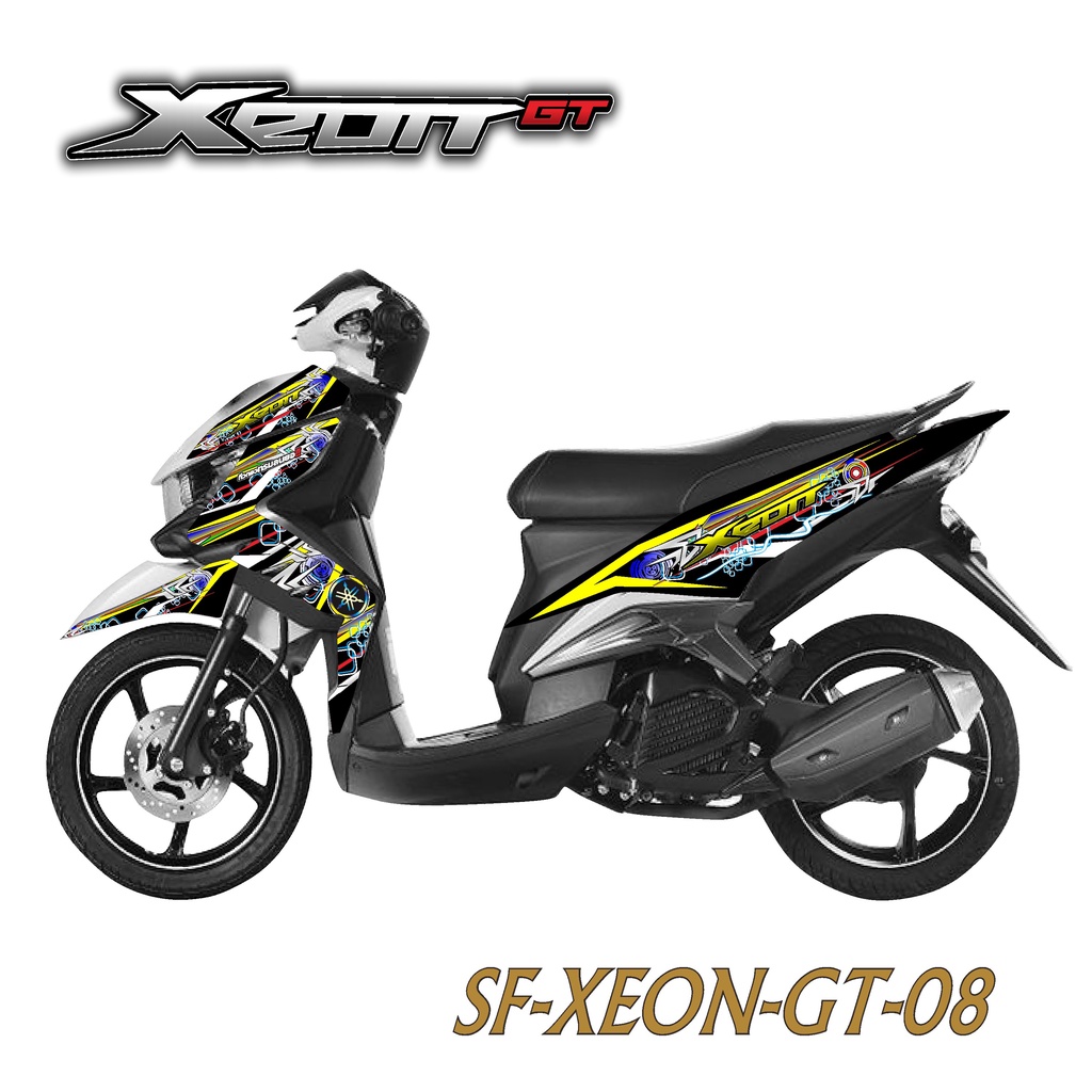 XEON STICKER STRIPING XEON GT - STIKER STRIPING LIST MOTOR YAMAHA XEON GT VARIASI HOLOGRAM AH 08