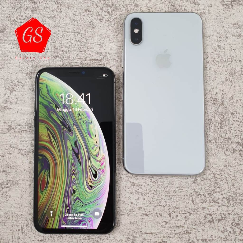 IPHONE XS 512GB 256GB 64GB Second Ori Mulus Fullset-Silver