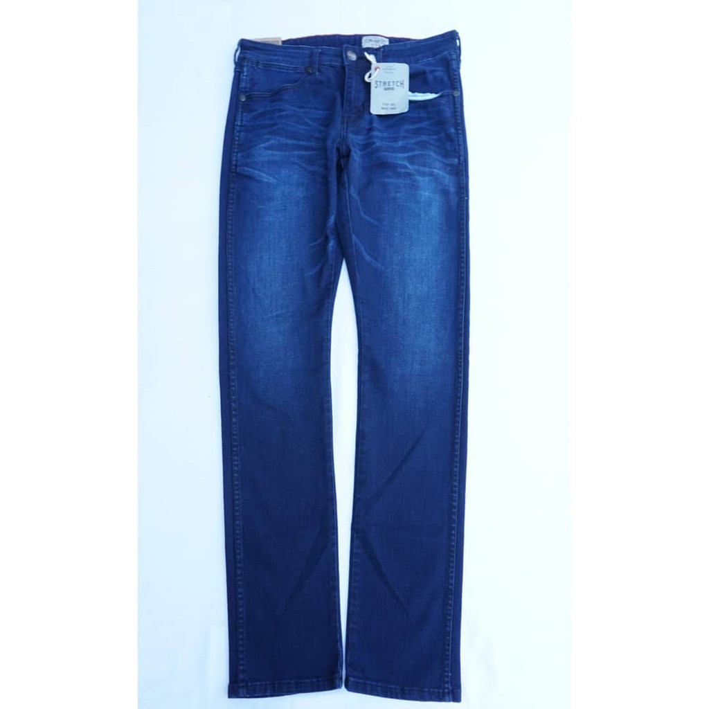 CELANA JEANS WRANGLER VEGAS SKINNY NAVY ORIGINAL