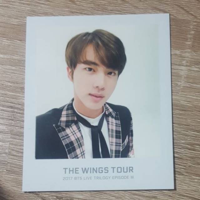 bts jin photo ticket wings tour