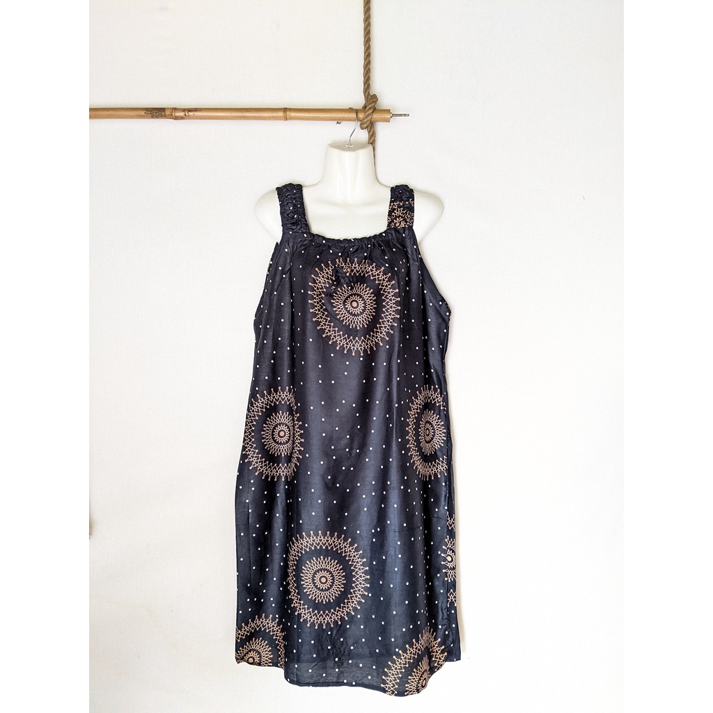 Daster Yukensi Jumbo LD 120 Baju Tidur Tanpa Lengan Tali Satu Kimono Sleepwear-1