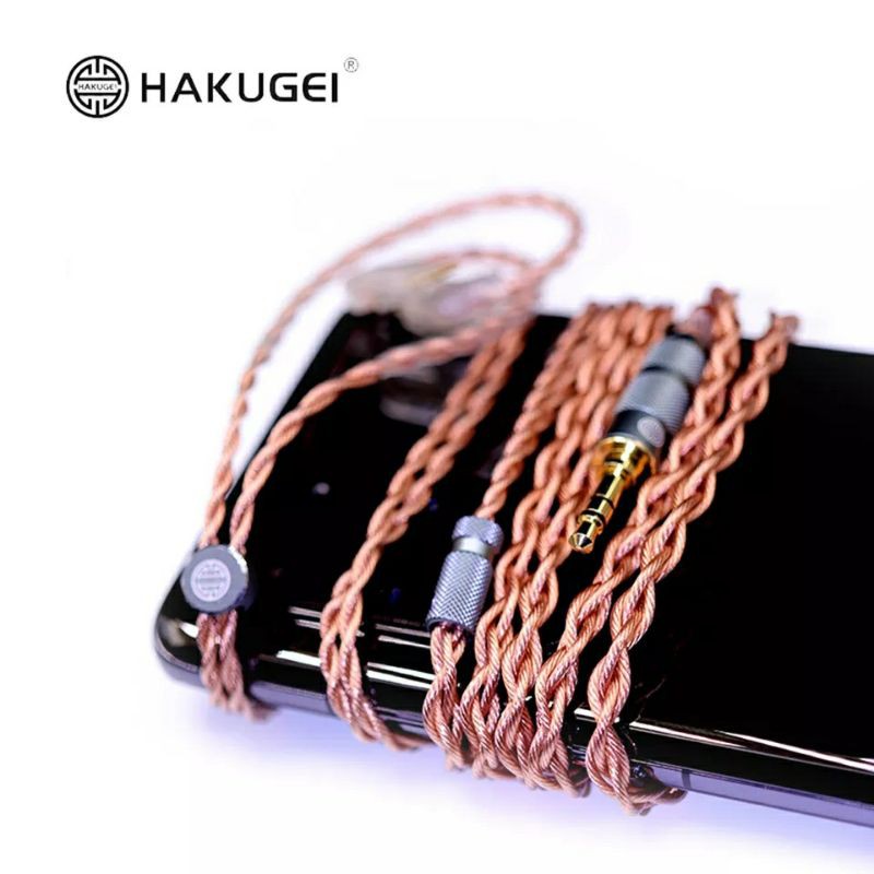 HAKUGEI Copper 7NOCC Litz Cable 22AWG HiFi Earphone Upgrade Cable MMCX 2Pin 0.78mm