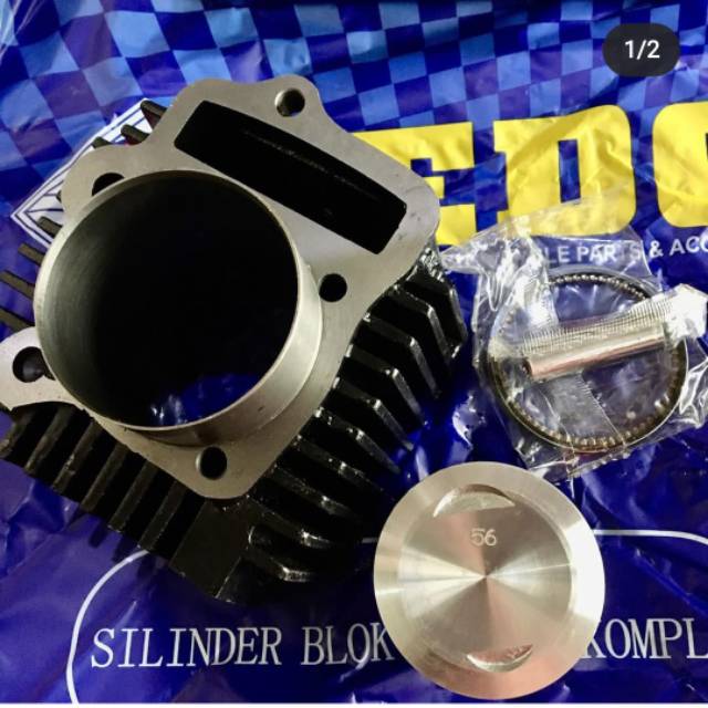 Paket blok cylinder silinder  bore up grand supra100 revo lama old seher 56