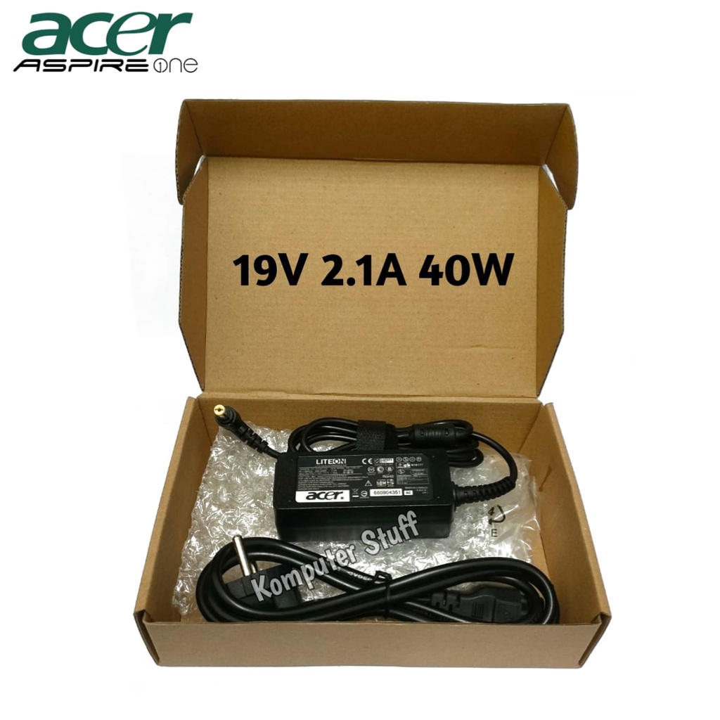Charger Laptop Acer Aspire HAPPY2 725 722 D260 521 721 Adaptor Acer 19V 2.1A 40W