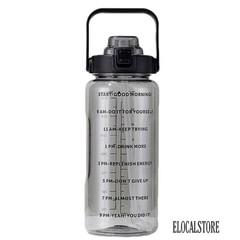 BOTOL MINUM 2 LITER/BOTOL MINUM TRANSPARAN/BOTOL MINUM BENING MOTIVASI TERLARISS...,,,,,
