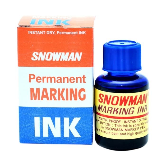 

Promo Refill Tinta Biru Spidol Snowman Permanen Permanent Marking ink