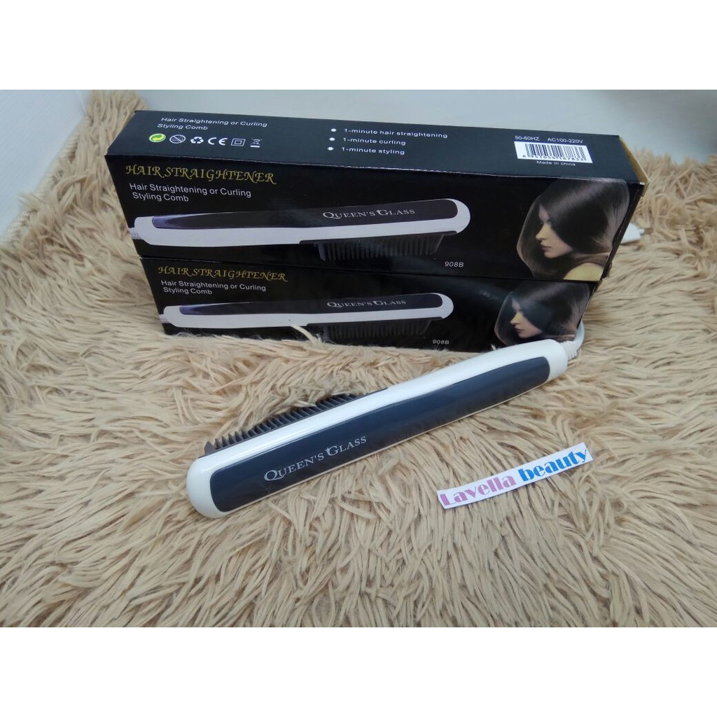 queen's glass fast hair straightener