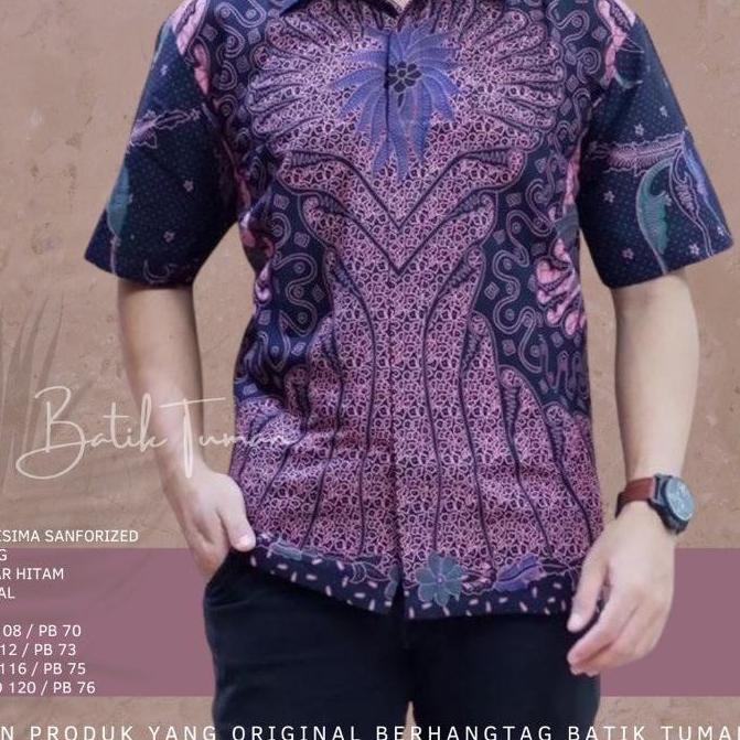 Tidak Diragukan.. GITARJA Atasan Kemeja Batik Pria Lapis Furing PREMIUM Lengan Panjang Batik Solo LI