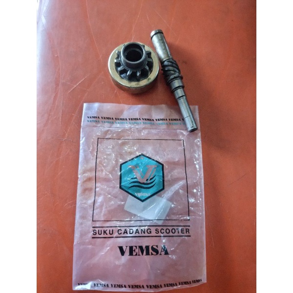 gigi bendik stater dan as vespa excel merk VEMSA