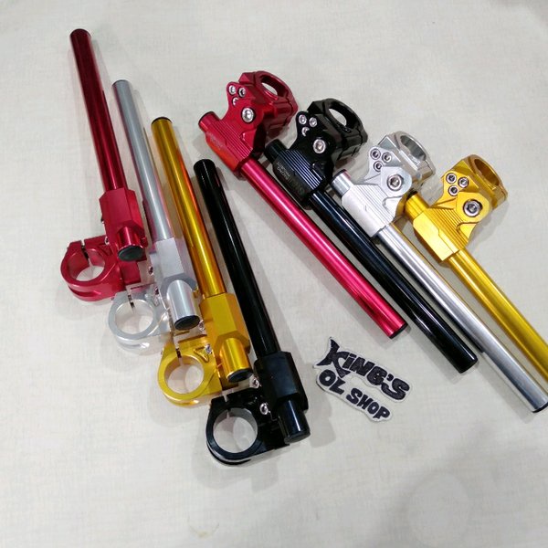 Readyy  setang jepit NUI racing vixion R15 scorpio ninja150 stang jepit vixion cbr150 cb150r  Stok
