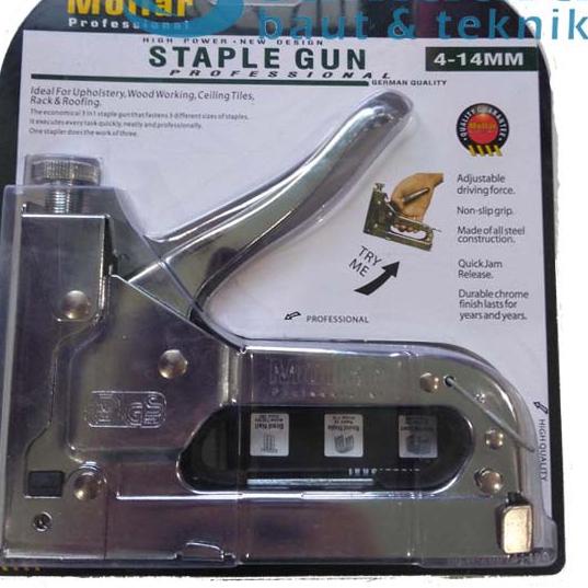 

Paling Sesuai.. STAPLE GUN SERBAGUNA MOLLAR STAPLES TEMBAK BONUS ISI HEKTER 3 IN 1