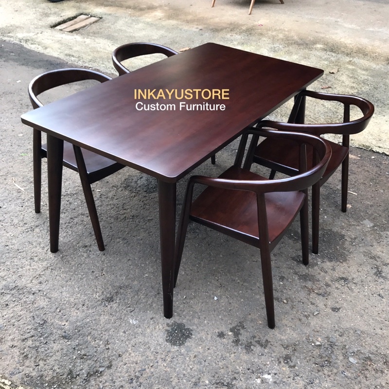 MEJA MAKAN MINIMALIS MODERN KAYU JATI, MEJA MAKAN MINIMALIS TERBARU, MEJA MAKAN MURAH